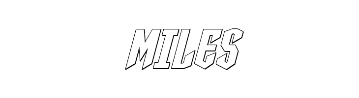 Sleigher Outline Italic  Free Fonts Download