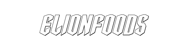 Sleigher Outline Italic  Free Fonts Download