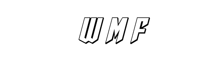 Sleigher 3D Italic  Free Fonts Download