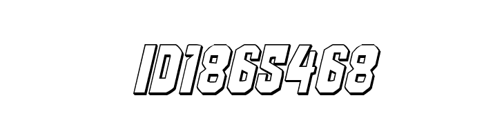 Danse Macabre 3D Italic  Free Fonts Download