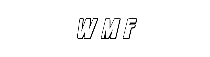 Danse Macabre 3D Italic  Free Fonts Download