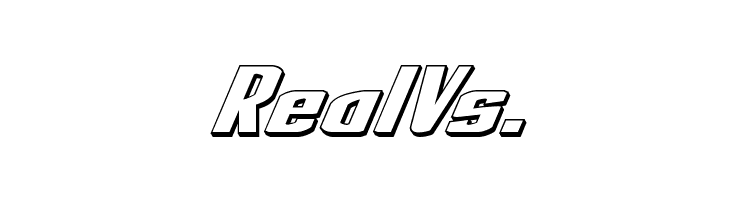 National Express 3D Italic  Free Fonts Download