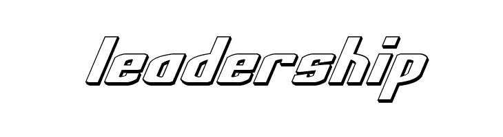 National Express 3D Italic  Free Fonts Download