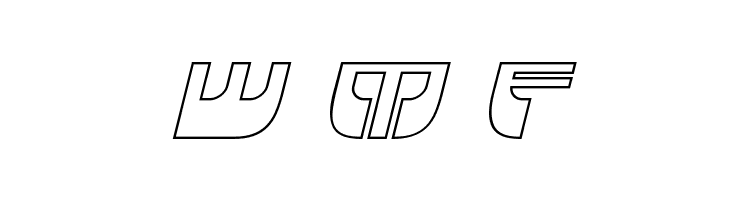 Vertical Horizon Outline Itali  Free Fonts Download