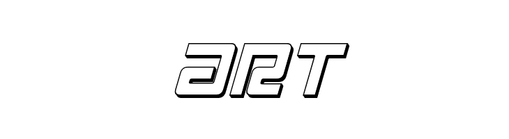 Early Warning 3D Italic  Free Fonts Download