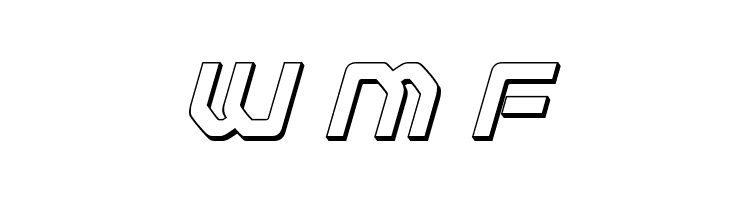 Early Warning 3D Italic  Free Fonts Download