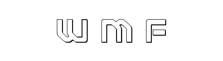 Early Warning Outline  Free Fonts Download