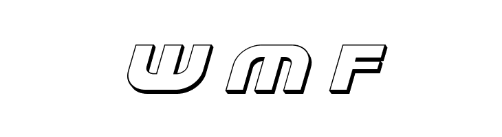 Laser Corps 3D Italic  Free Fonts Download