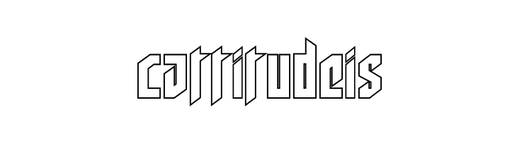 Deathshead Outline  Free Fonts Download