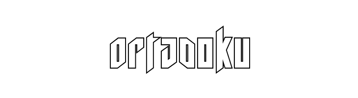 Deathshead Outline  Free Fonts Download