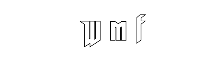 Deathshead Outline  Free Fonts Download