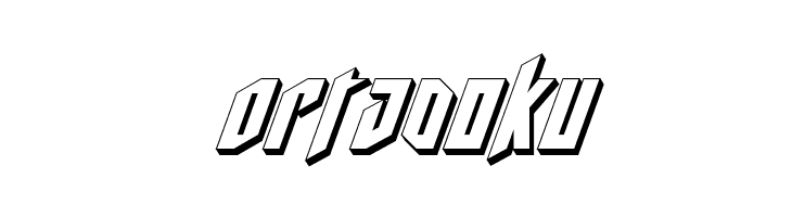 Deathshead 3D Italic  Free Fonts Download