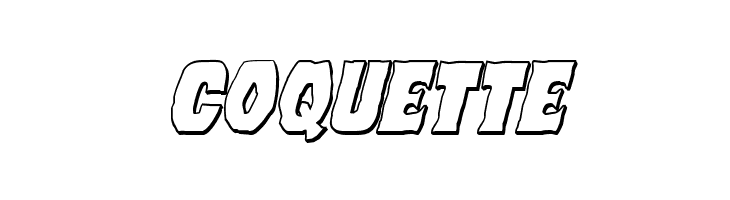 Dusk Demon 3D Italic  Free Fonts Download