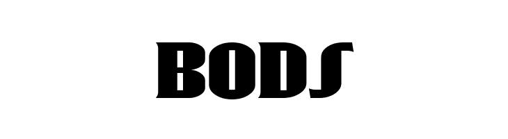 BODS RollerCoaster Font