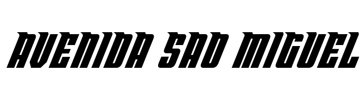 Bandit & Snowman Spaced Italic  Free Fonts Download