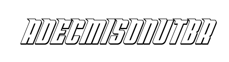 Bandit & Snowman 3D Italic  Free Fonts Download