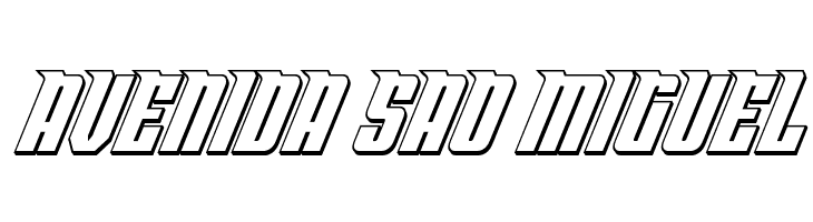 Bandit & Snowman 3D Italic  Free Fonts Download