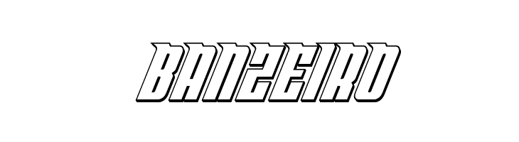 Bandit & Snowman 3D Italic  Free Fonts Download
