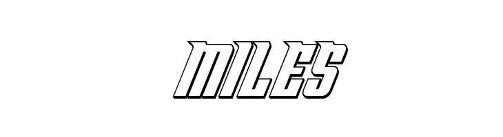 Bandit & Snowman 3D Italic  Free Fonts Download