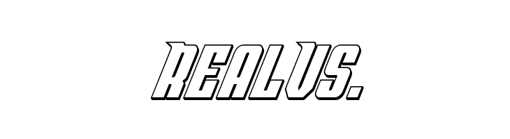 Bandit & Snowman 3D Italic  Free Fonts Download