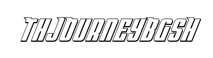 Bandit & Snowman 3D Italic  Free Fonts Download