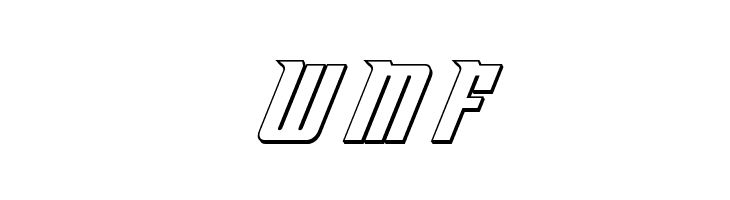 Bandit & Snowman 3D Italic  Free Fonts Download