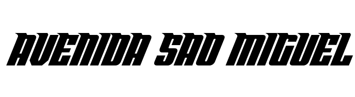 Bandit & Snowman Expanded Ital  Free Fonts Download