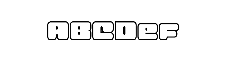 Hula Hoop Girl Bold Outline  Free Fonts Download