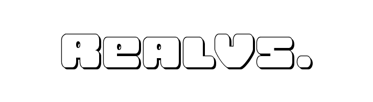 Hula Hoop Girl 3D  Free Fonts Download