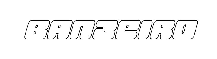 Hula Hoop Girl Outline Italic  Free Fonts Download