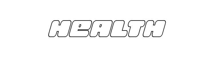 Hula Hoop Girl Outline Italic  Free Fonts Download