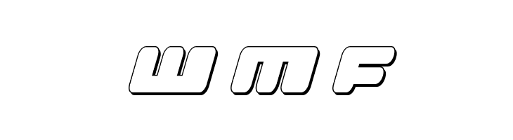 Hula Hoop Girl 3D Italic  Free Fonts Download