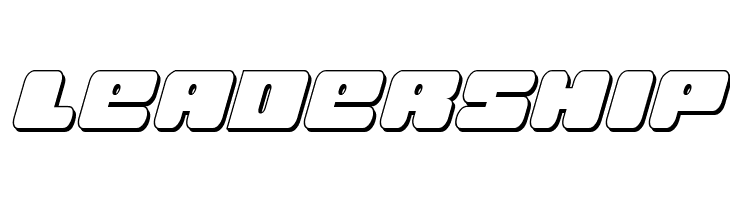 Hula Hoop Girl 3D Italic  Free Fonts Download