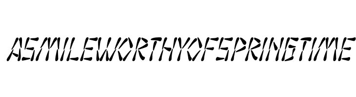 SF Wasabi Condensed Italic  Free Fonts Download