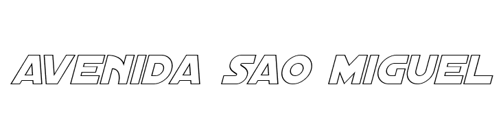 Distant Galaxy Outline Italic  Free Fonts Download