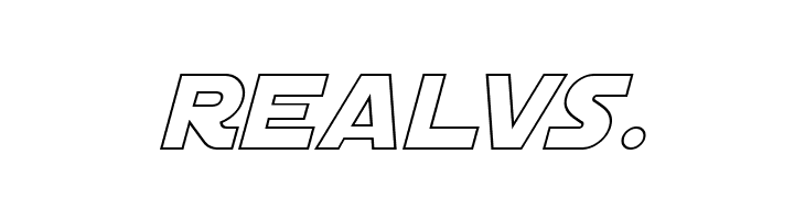 Distant Galaxy Outline Italic  Free Fonts Download