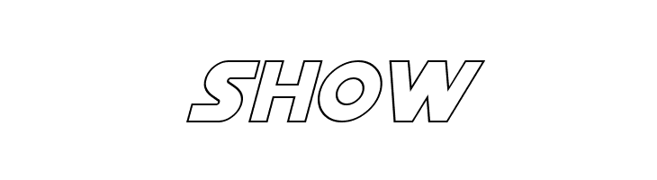 Distant Galaxy Outline Italic  Free Fonts Download