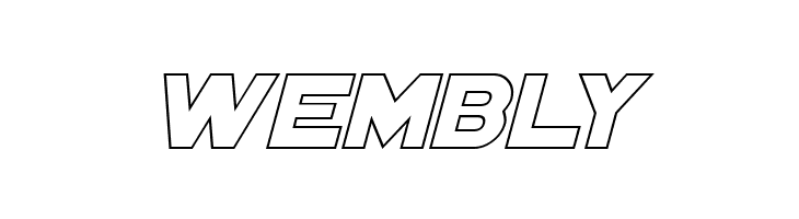 Distant Galaxy Outline Italic  Free Fonts Download