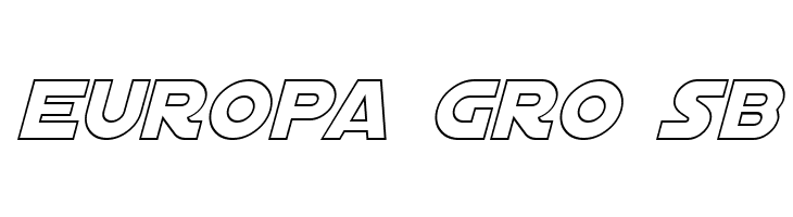 Distant Galaxy Outline Italic  Free Fonts Download