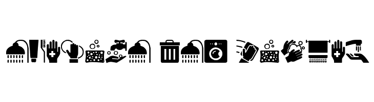 Hygiene Icons  Free Fonts Download