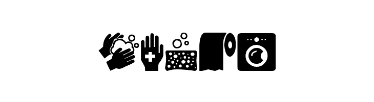 Hygiene Icons  Free Fonts Download