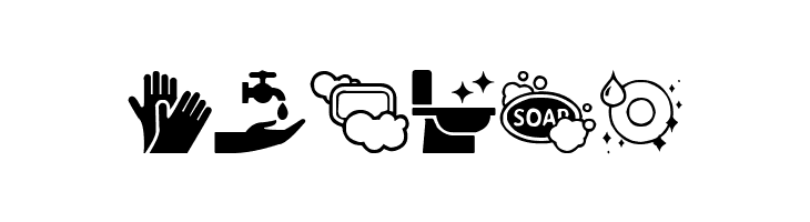 Hygiene Icons  Free Fonts Download