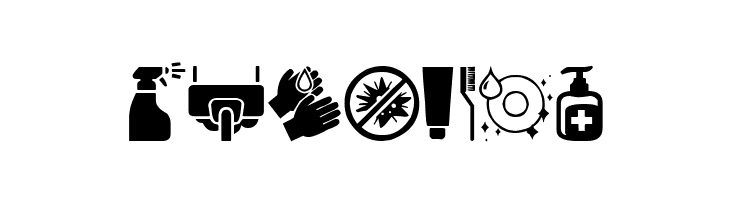 Hygiene Icons  Free Fonts Download