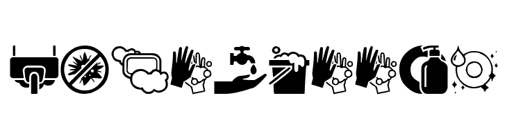 Hygiene Icons  Free Fonts Download