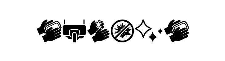Hygiene Icons  Free Fonts Download