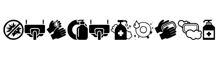 Hygiene Icons  Free Fonts Download