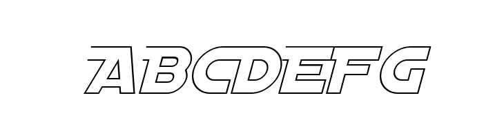 Distant Galaxy AltOutline Italic  Free Fonts Download