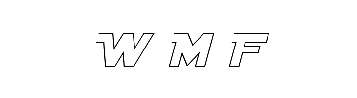 Distant Galaxy AltOutline Italic  Free Fonts Download