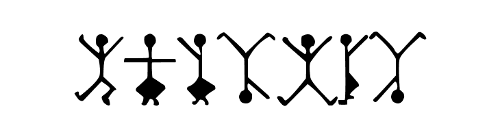 DancingMen  Free Fonts Download