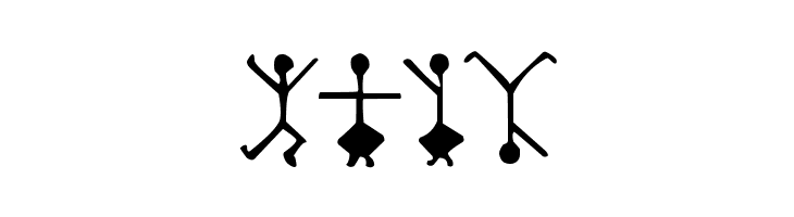 DancingMen  Free Fonts Download